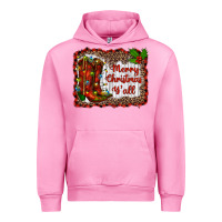 Fuchsia Pink merry christmas yall Urban Hoodie - RanaPortraitStore