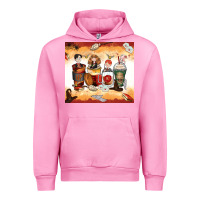 Fuchsia Pink harry coffee cups Urban Hoodie - Zillion Design Studio
