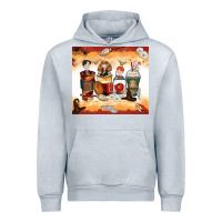 Heather Grey harry coffee cups Urban Hoodie - Zillion Design Studio