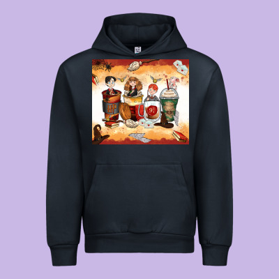 Harry Coffee Cups Urban Hoodie Designed By Zillion Design Studio