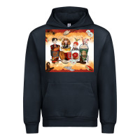 Navy harry coffee cups Urban Hoodie - Zillion Design Studio