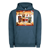 Pigment Midnight Navy harry coffee cups Urban Hoodie - Zillion Design Studio