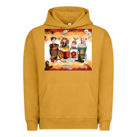 Pigment Peanut Butter harry coffee cups Urban Hoodie - Zillion Design Studio