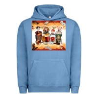 Pigment Pebble Blue harry coffee cups Urban Hoodie - Zillion Design Studio