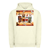 Pigment Pistachio harry coffee cups Urban Hoodie - Zillion Design Studio