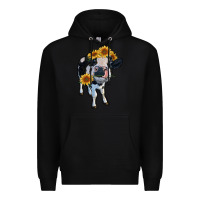 Black heifer cow Premium Hoodie - RanaPortraitStore