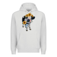 Dove Grey heifer cow Premium Hoodie - RanaPortraitStore