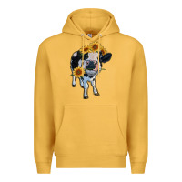 Mustard heifer cow Premium Hoodie - RanaPortraitStore