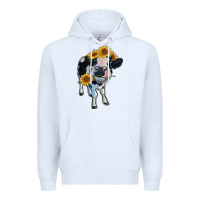 White heifer cow Premium Hoodie - RanaPortraitStore