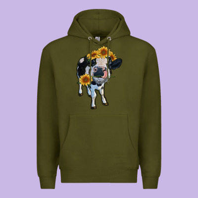 Heifer Cow Premium Hoodie Designed By Ranaportraitstore