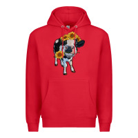 Red heifer cow Premium Hoodie - RanaPortraitStore