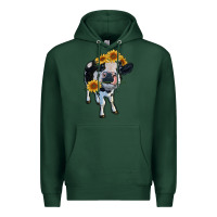 Sports Green heifer cow Premium Hoodie - RanaPortraitStore