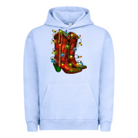 Pigment Grape Ice christmas western boots with lights Urban Hoodie - RanaPortraitStore