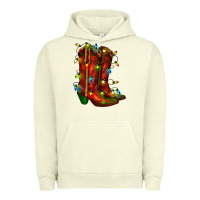Pigment Pistachio christmas western boots with lights Urban Hoodie - RanaPortraitStore
