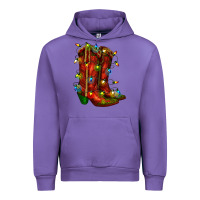 Tulip christmas western boots with lights Urban Hoodie - RanaPortraitStore