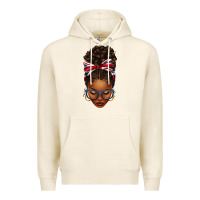 Tofu union jack flag afro messy bun Premium Hoodie - texasbilliewilder