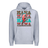 Heather Grey racing mama mama mama Premium Hoodie - AdoDesignShop