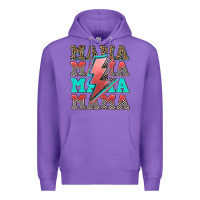 Purple racing mama mama mama Premium Hoodie - AdoDesignShop