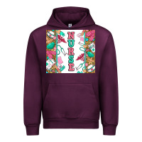 Mauve Wine nurse Urban Hoodie - Zillion Design Studio
