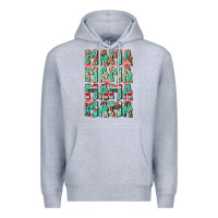 Heather Grey mama mama mama mama Premium Hoodie - Zillion Design Studio