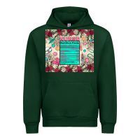 Forest Green nurse nutrition facts Urban Hoodie - Zillion Design Studio