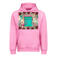 Fuchsia Pink nurse nutrition facts Urban Hoodie - Zillion Design Studio