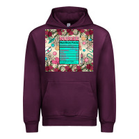 Mauve Wine nurse nutrition facts Urban Hoodie - Zillion Design Studio