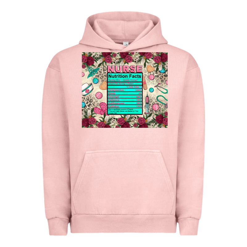 Nurse Nutrition Facts Urban Hoodie by Zillion Design Studio | Teevron