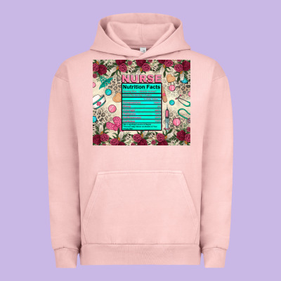 Nurse Nutrition Facts Urban Hoodie Designed By Zillion Design Studio