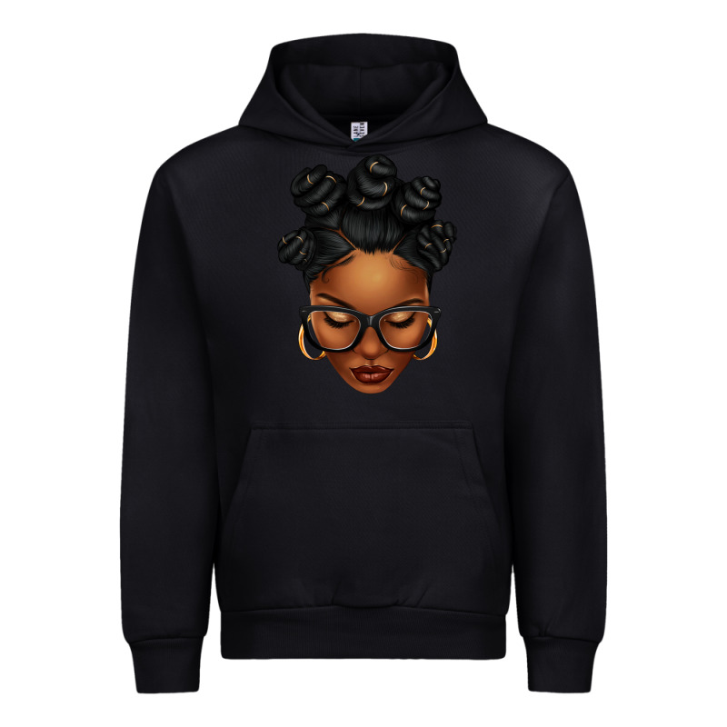 Afro Woman With Bantu Knots Urban Hoodie by texasbilliewilder | Teevron