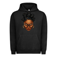Pigment Black afro woman with bantu knots Urban Hoodie - texasbilliewilder