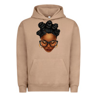 Pigment Burro afro woman with bantu knots Urban Hoodie - texasbilliewilder