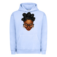 Pigment Grape Ice afro woman with bantu knots Urban Hoodie - texasbilliewilder