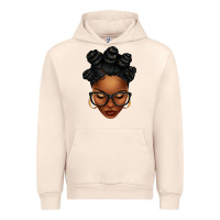 Sandshell afro woman with bantu knots Urban Hoodie - texasbilliewilder