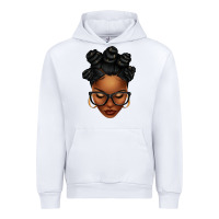 White afro woman with bantu knots Urban Hoodie - texasbilliewilder