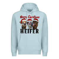 Blue Mist merry christmas heifer Premium Hoodie - RanaPortraitStore
