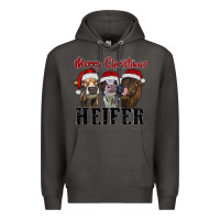 Smoke merry christmas heifer Premium Hoodie - RanaPortraitStore