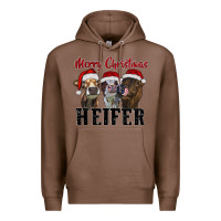 Chestnut merry christmas heifer Premium Hoodie - RanaPortraitStore