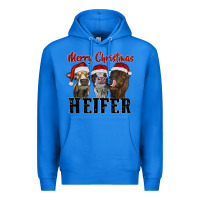 True Royal merry christmas heifer Premium Hoodie - RanaPortraitStore
