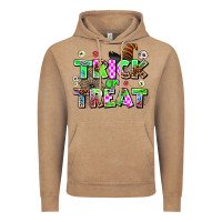 Vintage Coffee trıck or treat Vintage Hoodie - AdoDesignShop