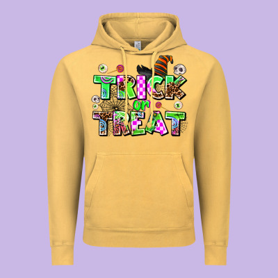 Trıck Or Treat Vintage Hoodie Designed By Adodesignshop