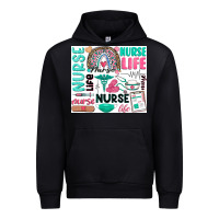 Black nurse life Urban Hoodie - Zillion Design Studio