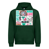 Forest Green nurse life Urban Hoodie - Zillion Design Studio
