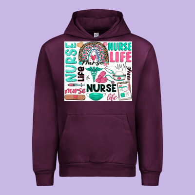 Nurse Life Urban Hoodie Designed By Zillion Design Studio