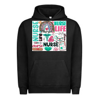 Pigment Black nurse life Urban Hoodie - Zillion Design Studio