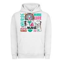 Pigment Lunar Rock nurse life Urban Hoodie - Zillion Design Studio