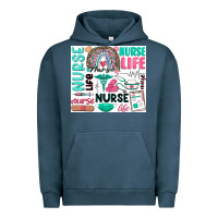 Pigment Midnight Navy nurse life Urban Hoodie - Zillion Design Studio