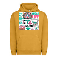 Pigment Peanut Butter nurse life Urban Hoodie - Zillion Design Studio