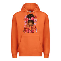 Carrot one loved cna afro messy bun Premium Hoodie - texasbilliewilder