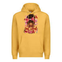 Mustard one loved cna afro messy bun Premium Hoodie - texasbilliewilder